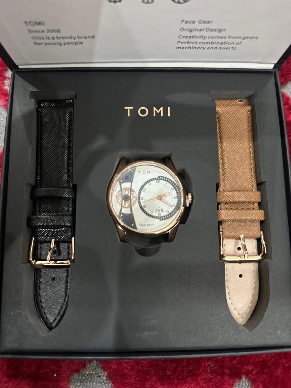 TOMI FACE GEAR GENTLEMEN EDITION WATCH